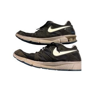 Nike REAX Rocket 2 running shoes gym black blue fair condition men's size 13